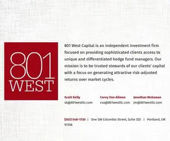 801Westllc.com(801 West Capital) Screenshot