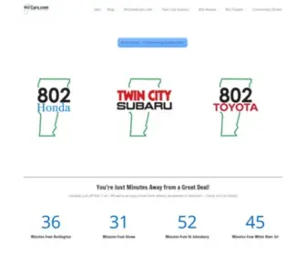 802Cars.com(The Top Three Brands All On One Site) Screenshot