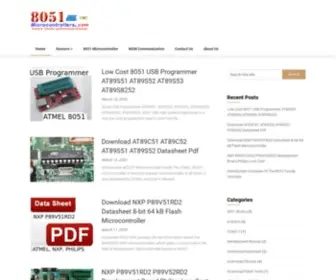 8051Microcontrollers.com(Download Pdf eBooks 8051 AT89C51 AT89C52 AT89S51 AT89S52 NXP P89V51RD2) Screenshot