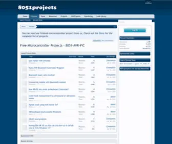 8051Projects.info(Free Microcontroller ProjectsAVR) Screenshot