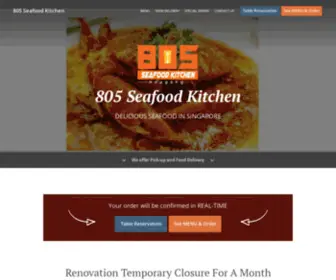 805SK.com(Order Online for Takeaway / Delivery or Book a Table. Here at 805 Seafood Kitchen) Screenshot