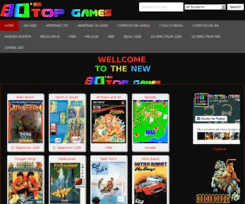 80Stopgames.com(80's TOP GAMES) Screenshot