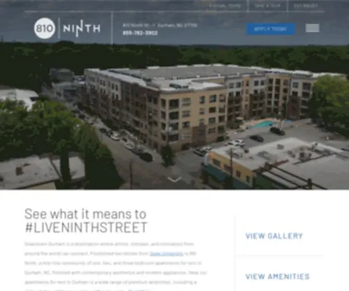 810Ninth.com(Explore Our Apartments in Durham For Rent) Screenshot