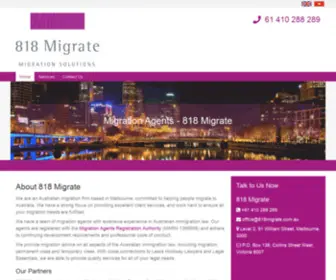 818Migrate.com.au(Employment Lawyers Melbourne) Screenshot