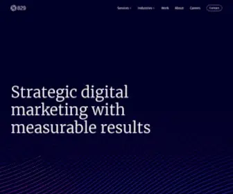 829LLC.com(Strategic digital marketing) Screenshot