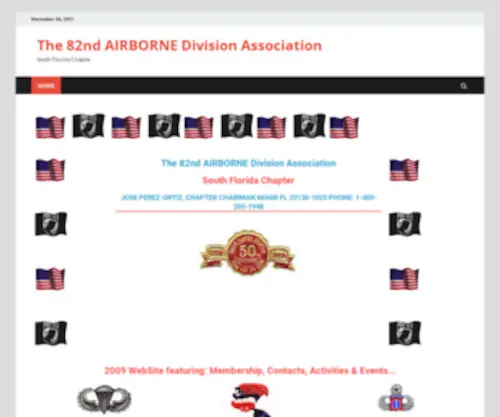 82Airborne.org(The 82nd AIRBORNE Division Association) Screenshot