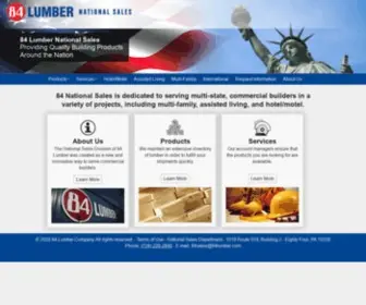 84Nationalsales.com(84 Lumber National Sales) Screenshot