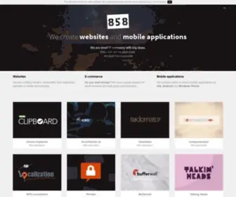 858Project.com(Web development) Screenshot