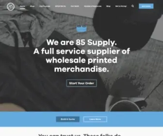 85Supply.com(85 Supply) Screenshot