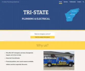 864Plumbing.com(Tri-State Plumbing & Electrical) Screenshot