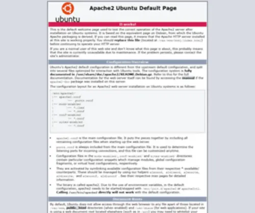 869869.cn(Apache2 Ubuntu Default Page) Screenshot