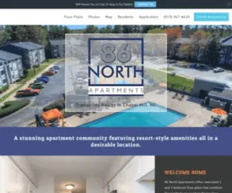 86Northapts.com(86 North Apartments in Chapel Hill) Screenshot