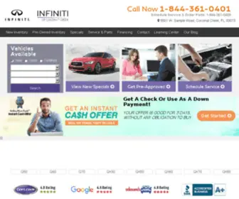 877Infiniti.com(INFINITI of Coconut Creek) Screenshot