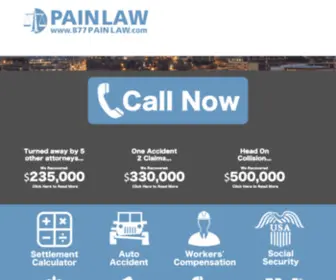 877Painlaw.com(Atlanta Personal Injury Attorney Richard Griffin) Screenshot