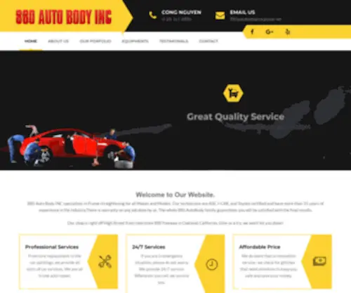 880Autobody.com(Auto Repair) Screenshot
