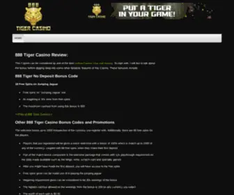888Tigercasino.com Screenshot