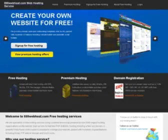 888Webhost.com(Free web hosting) Screenshot