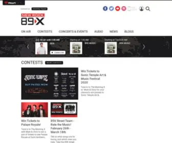 89Xradio.com(89X is Windsor/Detroits New Rock Alternative) Screenshot