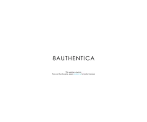 8Authentica.com(Website Inactive) Screenshot