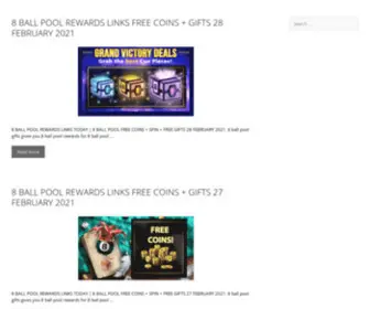 8Ballpoolfreegifts.com(8 Ball Pool Rewards) Screenshot