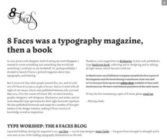 8Faces.com(8 Faces magazine and prints) Screenshot