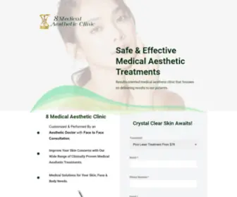 8Medicalaesthetics.com(8Medicalaesthetics) Screenshot