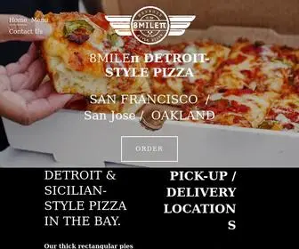 8Milepidetroitstylepizza.com(Detroit Style Pizza) Screenshot