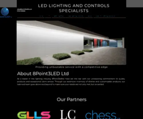 8Point3Ledltd.com(Linear LED Lighting) Screenshot