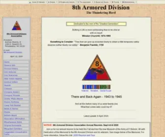 8TH-Armored.org(8th Armored Division) Screenshot