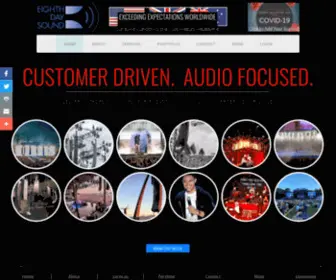8Thdaysound.com(Eighth Day Sound Providing Global Sound Reinforcement Solutions) Screenshot