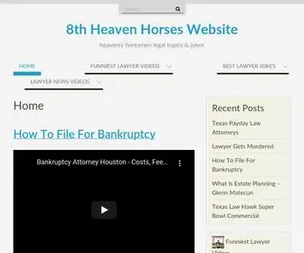 8Thheavenhorses.com(8th Heaven Horses Website) Screenshot