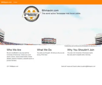 8Thmaxim.com(A Tennessee Vols Sports Forum) Screenshot