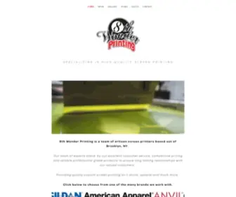 8Thwonderprinting.com(Screen printing t) Screenshot