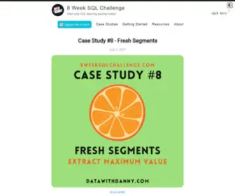8WeeksqLchallenge.com(8 Week SQL Challenge) Screenshot