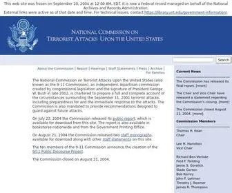 9-11Commission.gov(9 11 Commission) Screenshot