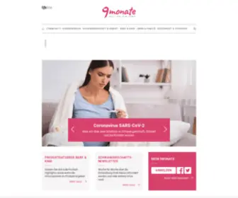 9-Monate.com(Kinderwunsch, Schwangerschaft, Geburt, Baby & Familie) Screenshot