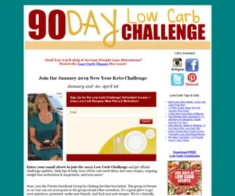 90Daylowcarbchallenge.com(2020 Keto Challenge) Screenshot