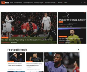 90Min.com(Football News) Screenshot