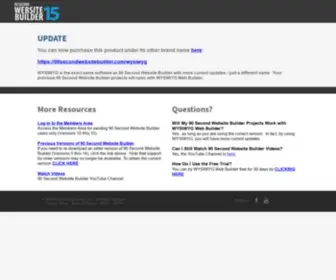 90Secondwebsitebuilder.com(Web Design Software) Screenshot