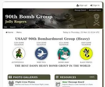 90Thbombgroup.org(90th Bomb Group Main Menu) Screenshot