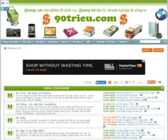 90Trieu.com(Quảng cáo sản phẩm & dịch vụ) Screenshot