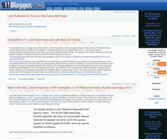 911Blogger.com(Paying Attention to 9/11 Related News) Screenshot