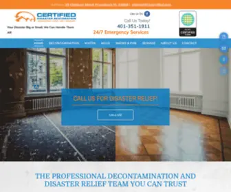 911Certified.com(Disaster Restoration) Screenshot