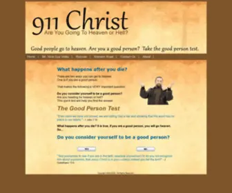 911Christ.com(The Good Person Test) Screenshot