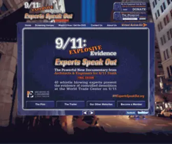 911Expertsspeakout.org(9/11 Experts Speak Out) Screenshot