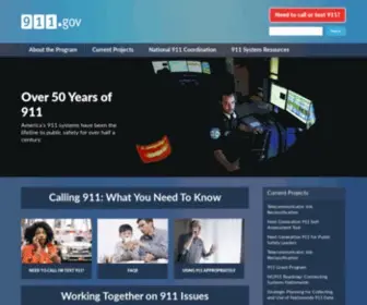 911.gov(National 911 Program) Screenshot