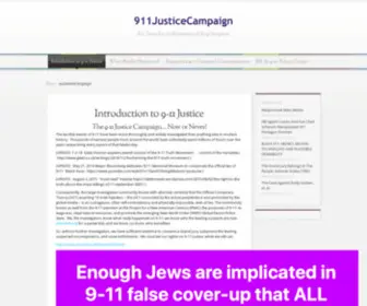 911Justicecampaign.org(Justice) Screenshot