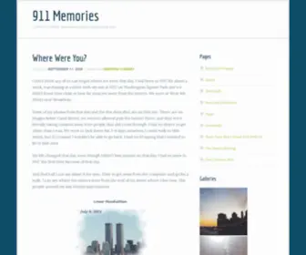 911Memories.com(A place to share memories about that fateful day) Screenshot