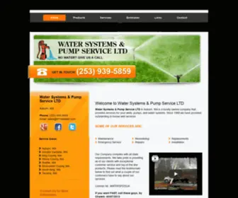 911Nowater.com(Water Systems & Pump Service LTD is a pump and drilling contractor in Auburn) Screenshot