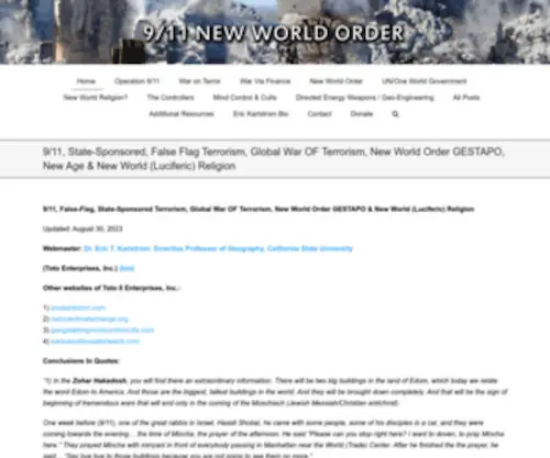 911Nwo.com(911 New World Order) Screenshot